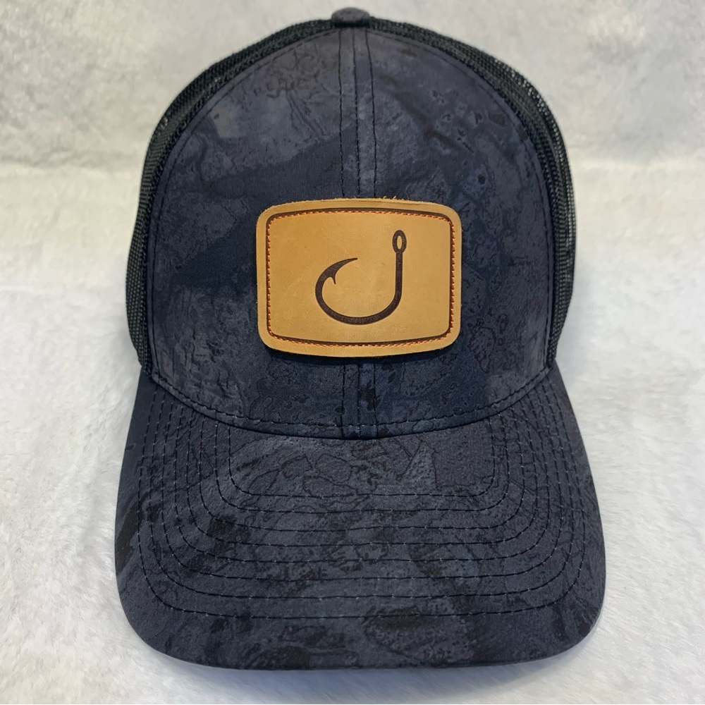 Avid Fish Camp Trucker AVIDry Snapback Hat - Black